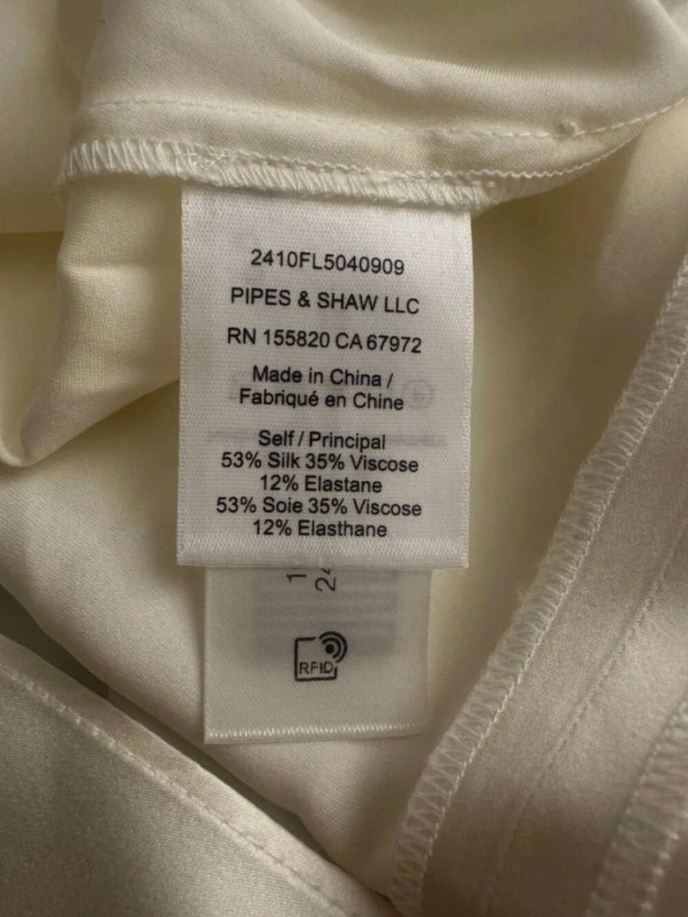 Veronica Beard Leilany Top – Ivory Silk Blend Tie-Back Blouse – Sizes 10 and 12 - Picture 7 of 8